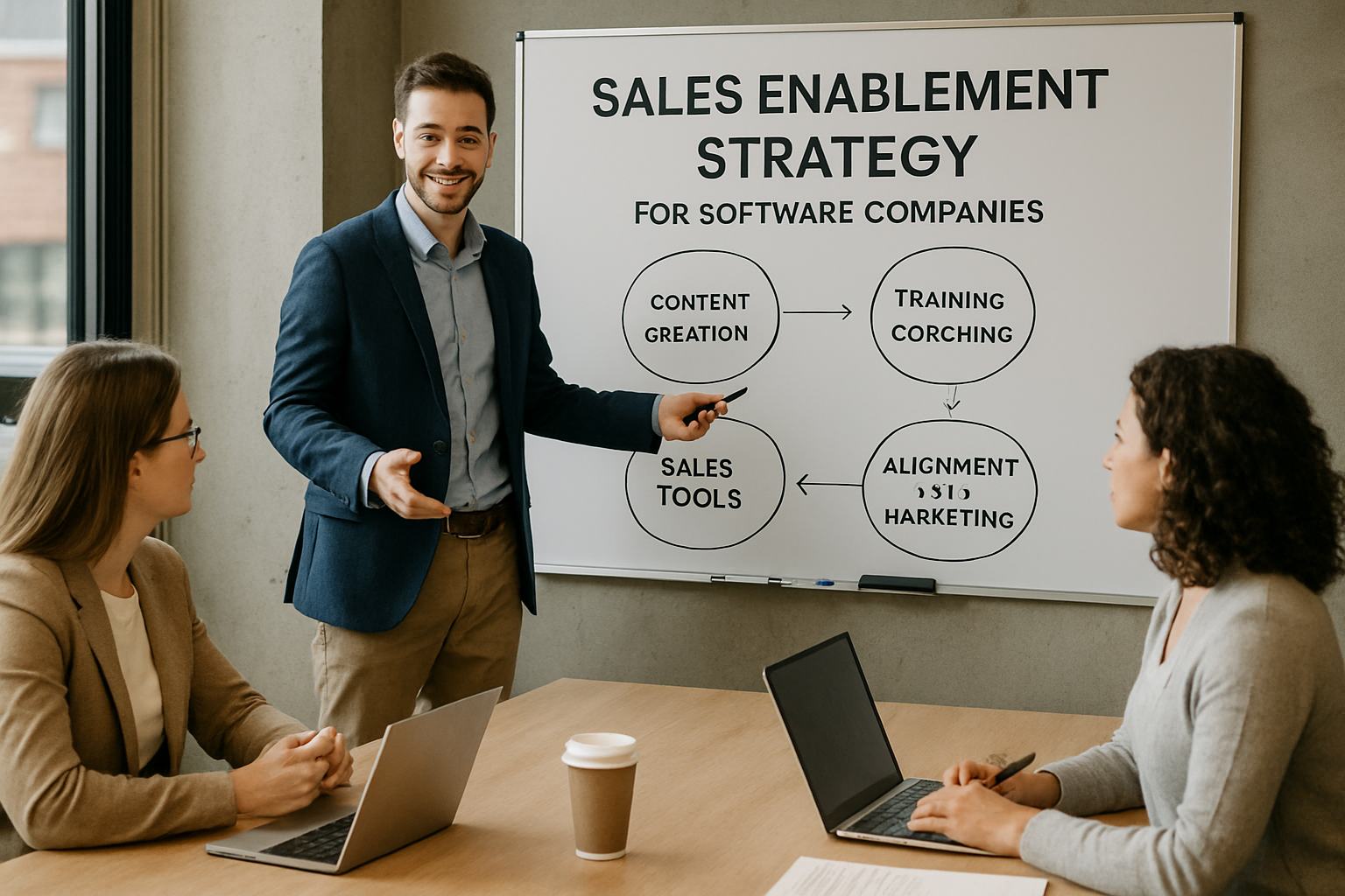 Sales enablement strategy session for software companies