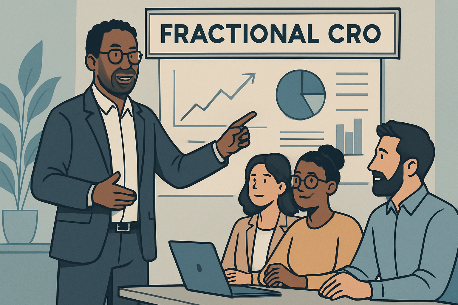 Fractional CRO guiding a team